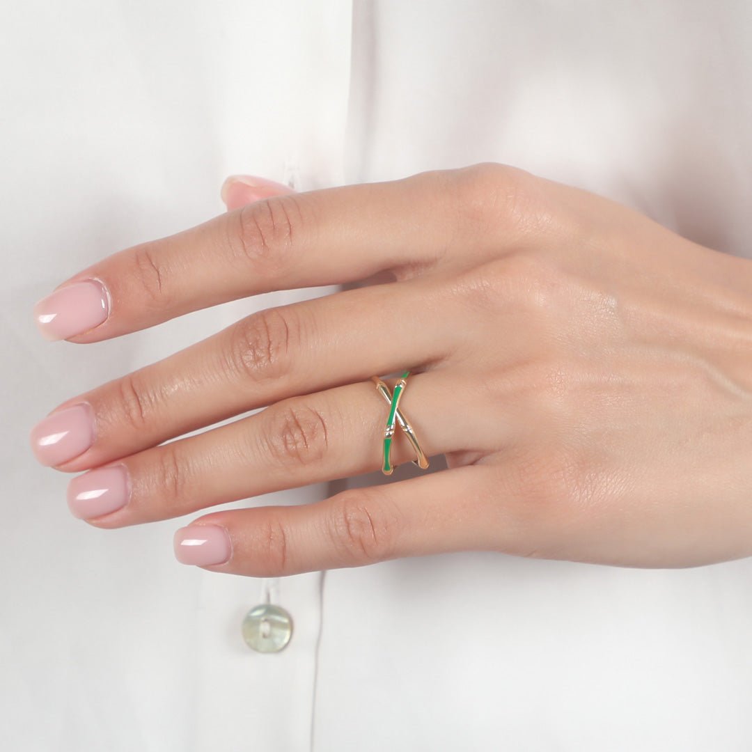 BAMBOO RING - Al Khatib Gold