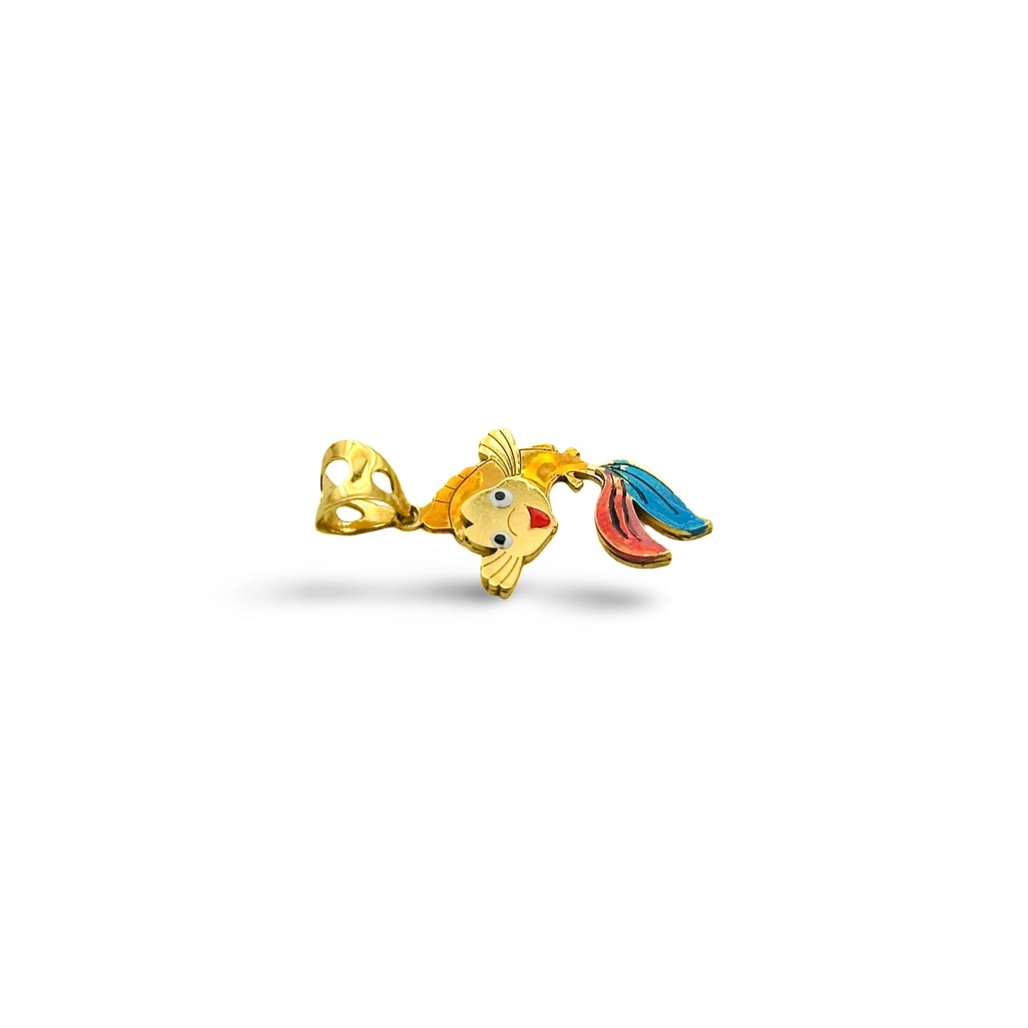 CHILDREN HAPPY FISH PENDANT - Al Khatib Gold