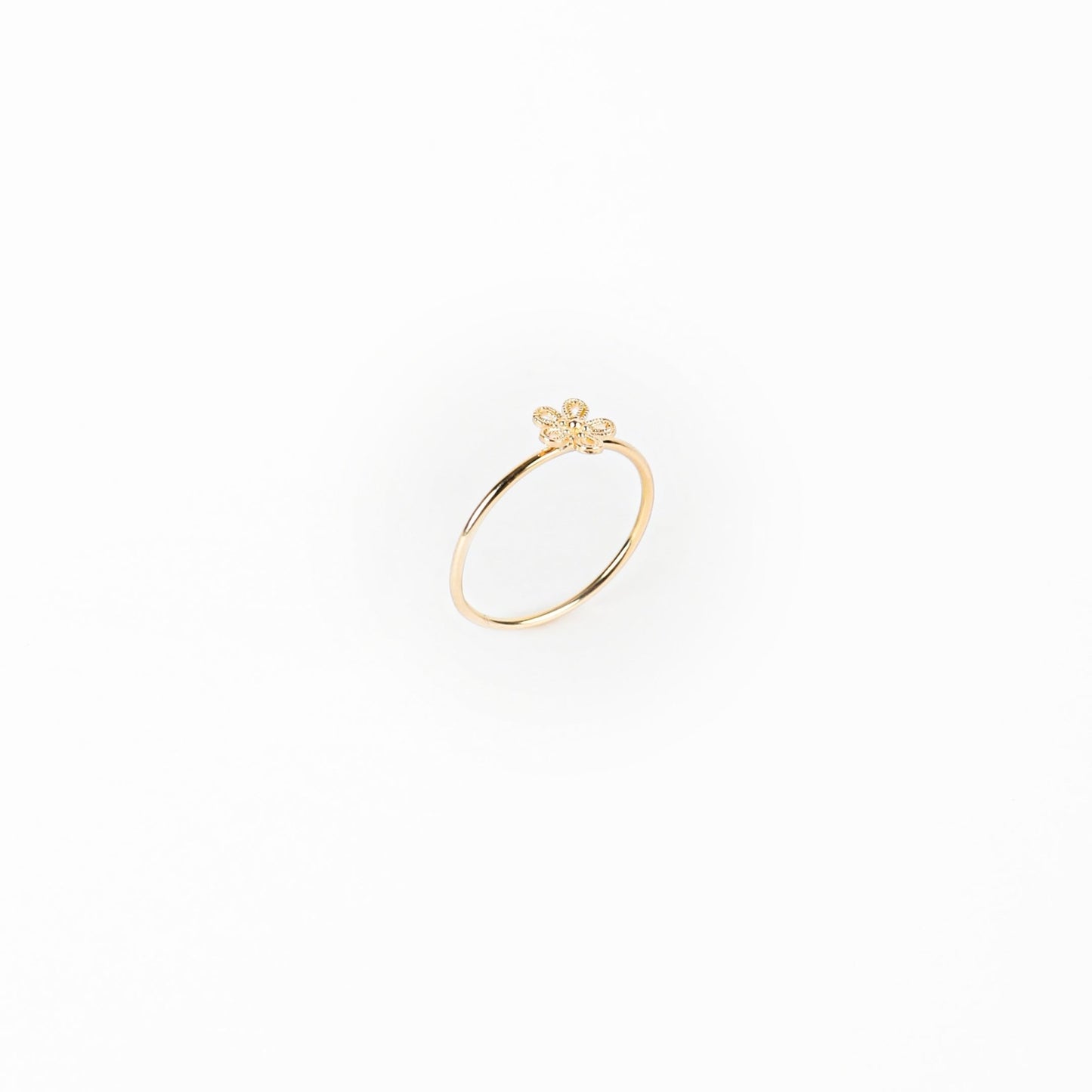 DAINTY FLOWER RING - Al Khatib Gold