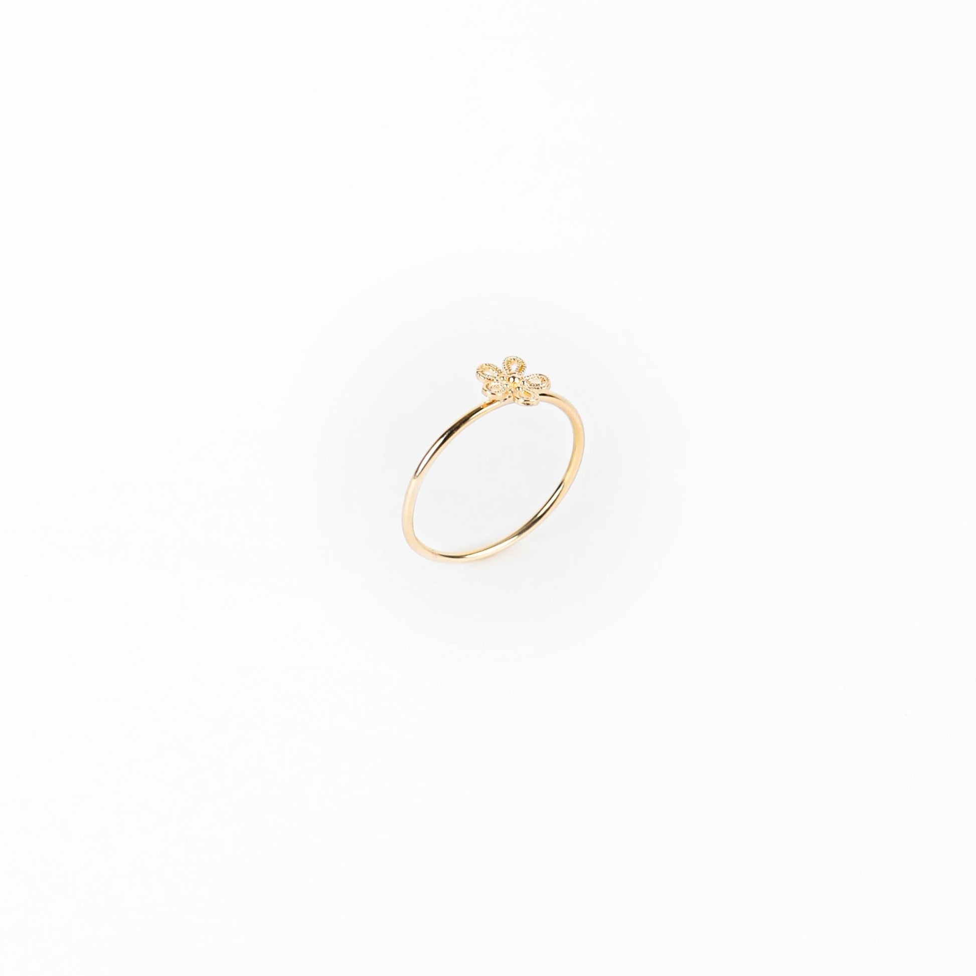 DAINTY FLOWER RING - Al Khatib Gold