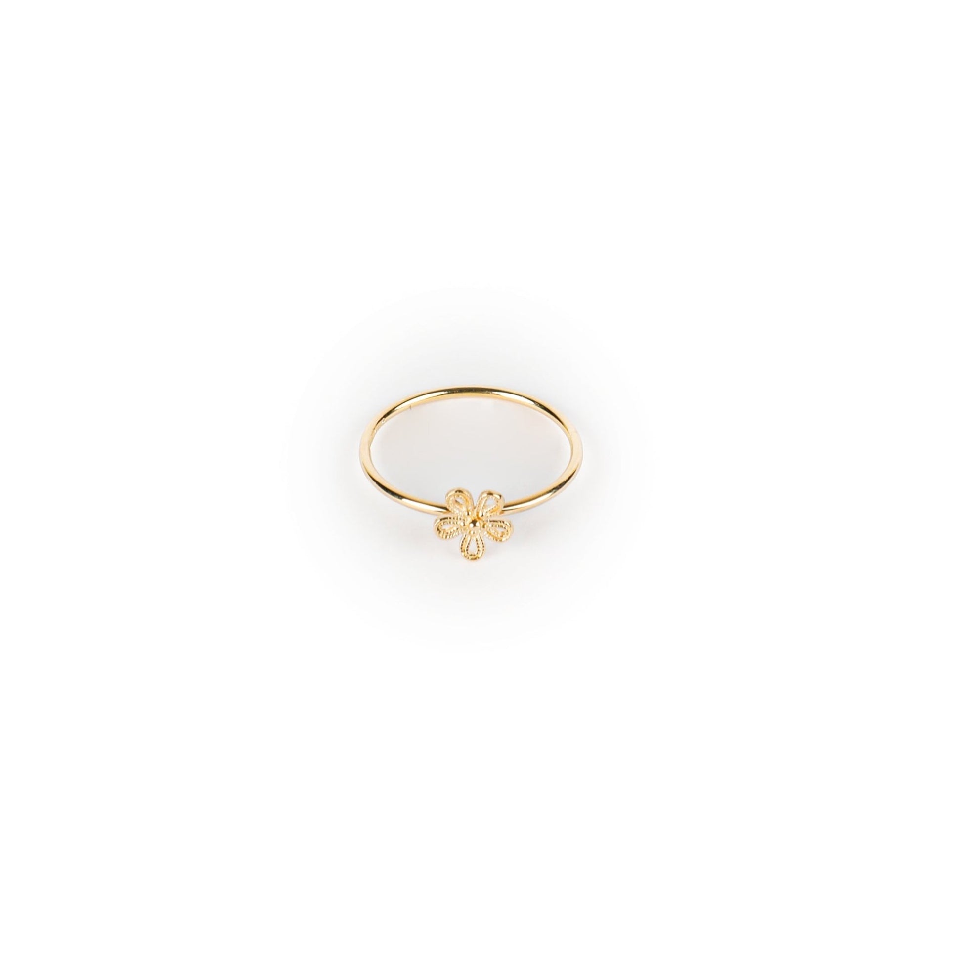 DAINTY FLOWER RING - Al Khatib Gold