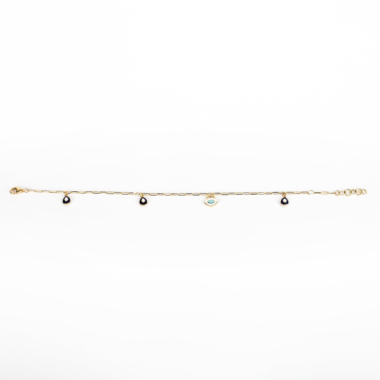 EVIL EYE CHARM BRACELET - Al Khatib Gold