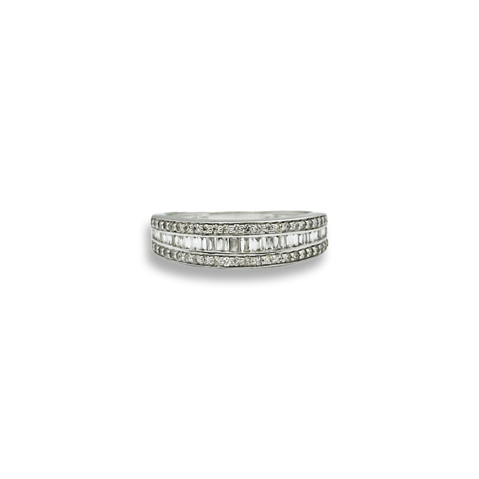 HALF ETERNITY BAND DIAMOND RING - Al Khatib Gold