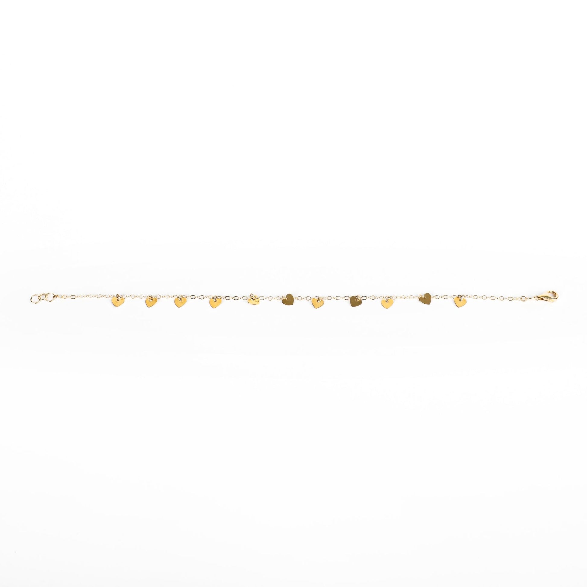 HEARTS CHARM BRACELET - Al Khatib Gold