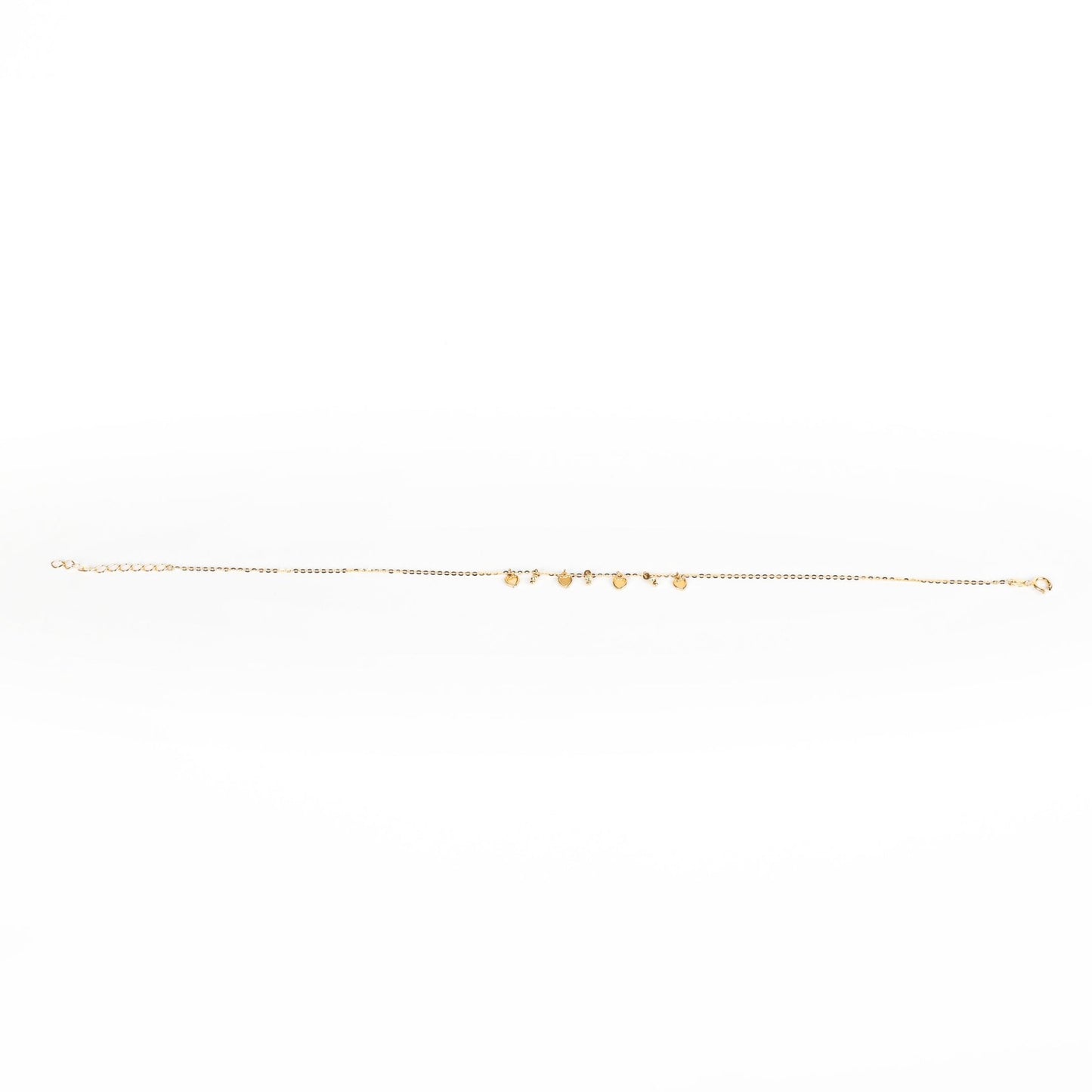 MICRO HEARTS ANKLET - Al Khatib Gold