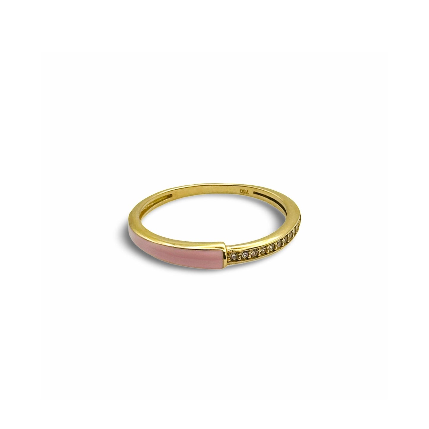 PLAIN JANE PINK RING - Al Khatib Gold