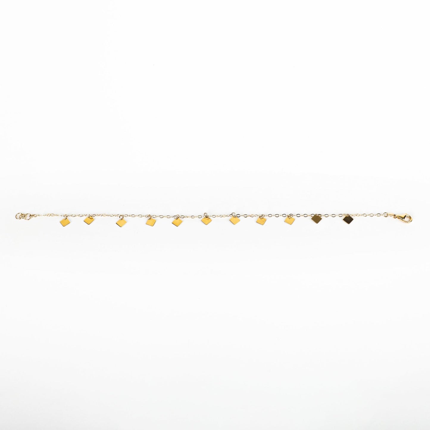 SQUARE CHARM BRACELET - Al Khatib Gold