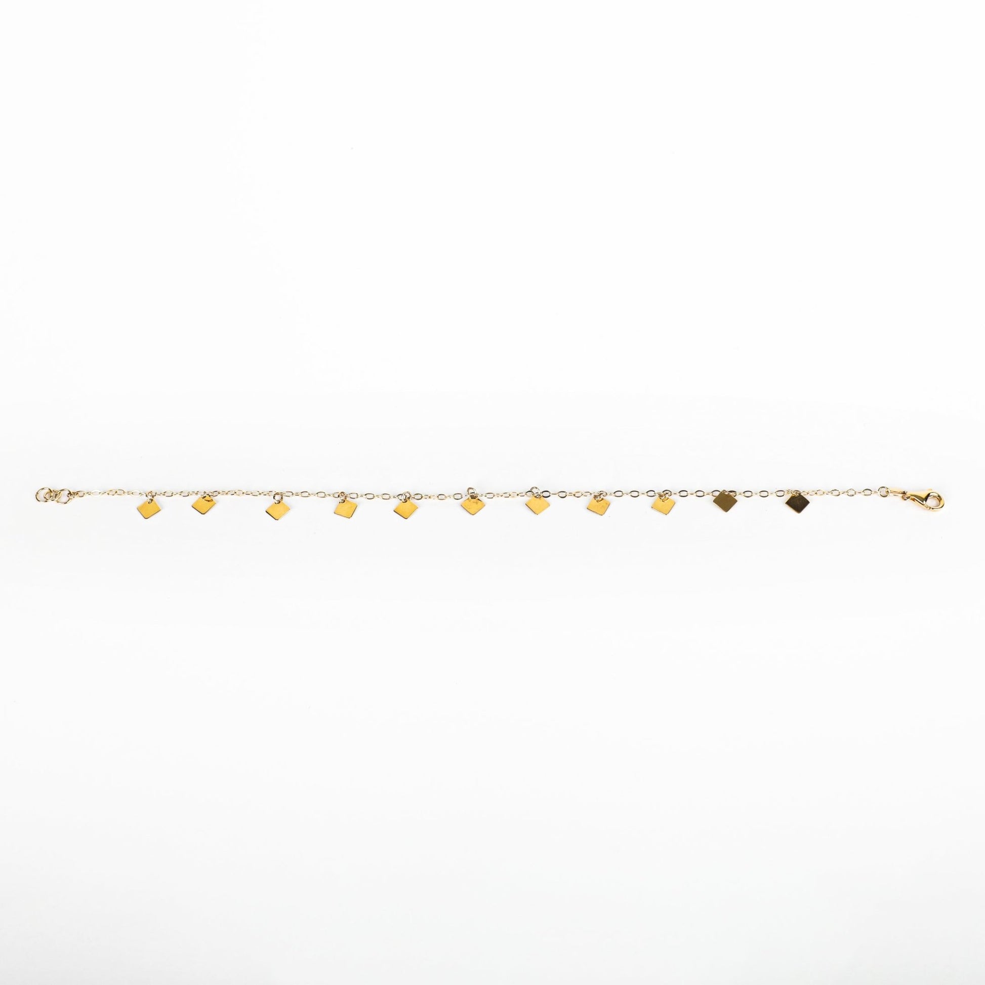 SQUARE CHARM BRACELET - Al Khatib Gold