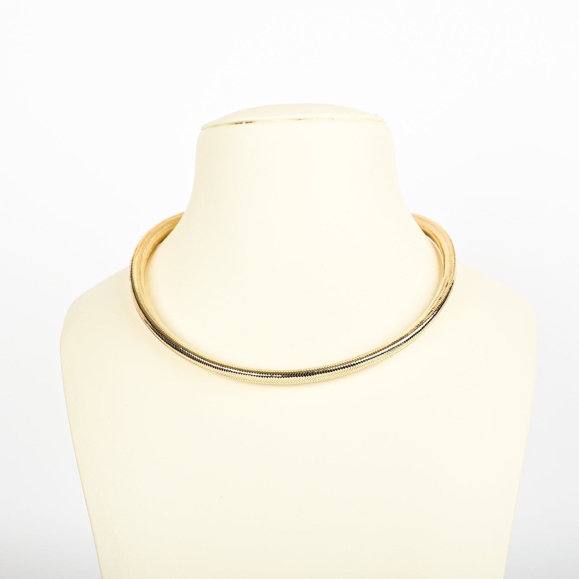 STRETCHY RIBBED CHOKER - Al Khatib Gold