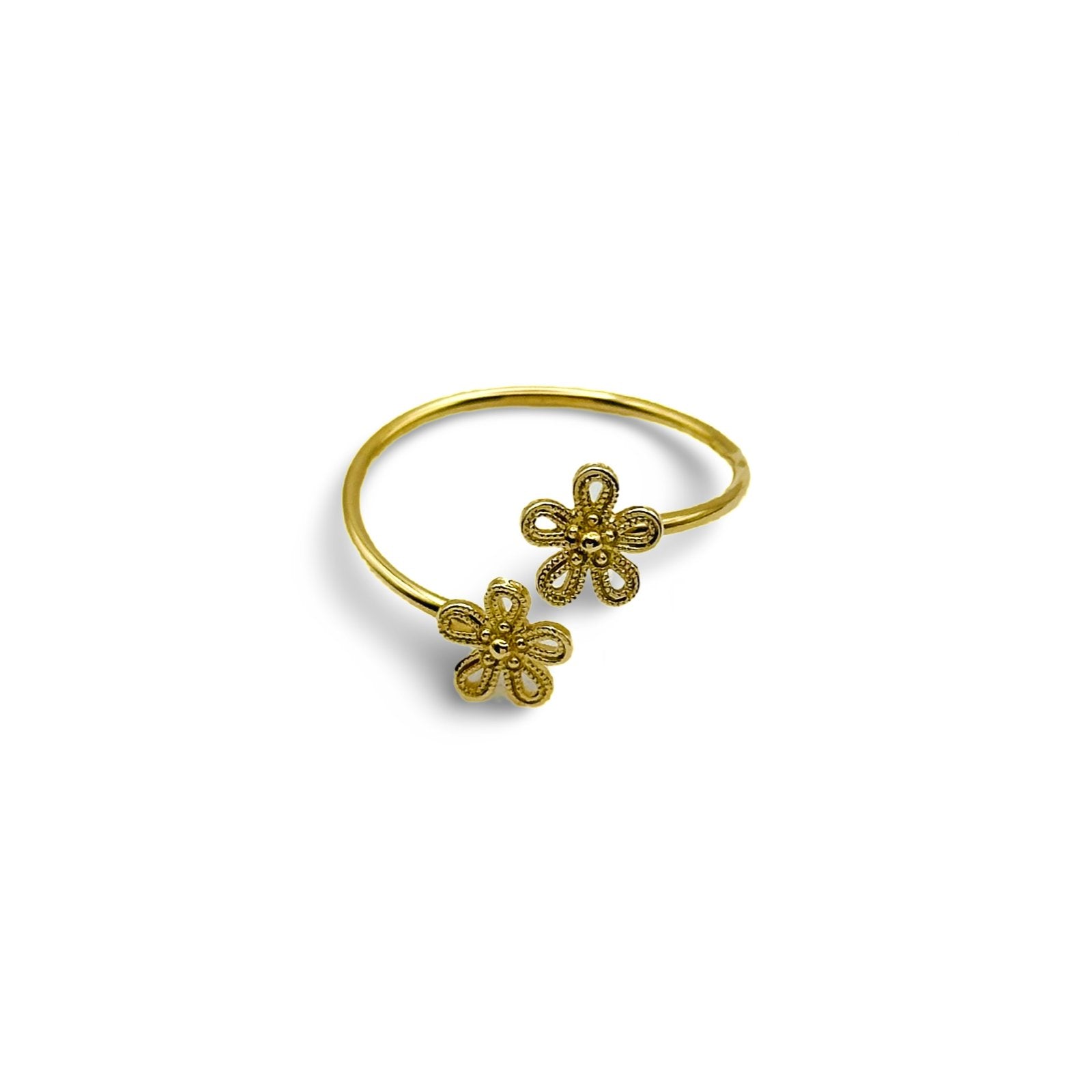 WRAP FLOWER RING - Al Khatib Gold