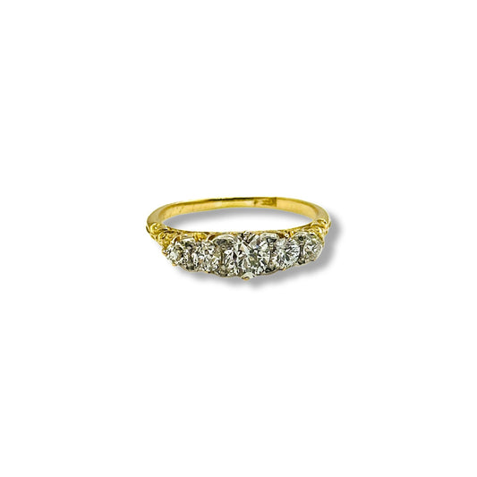 5 STONE DIAMOND RING - Al Khatib Gold