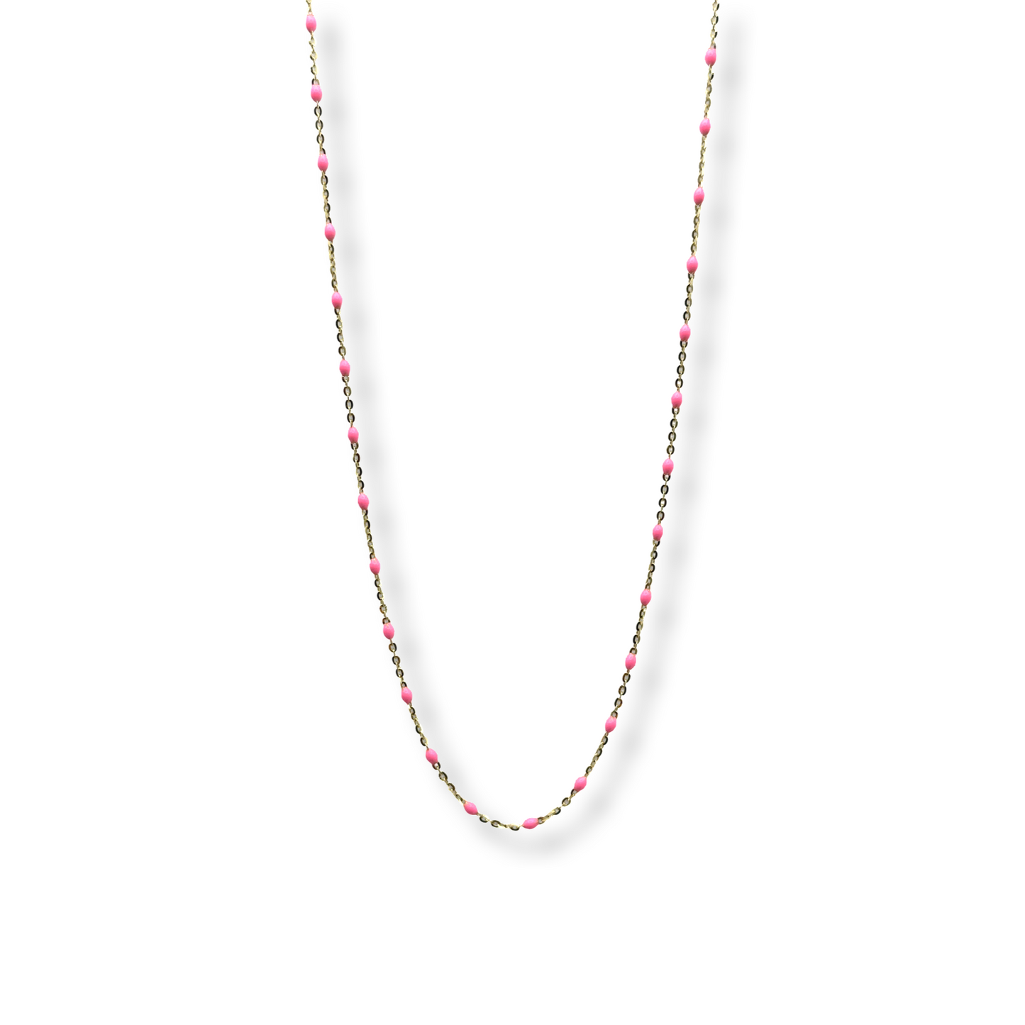 BEADED PINK NECKLACE