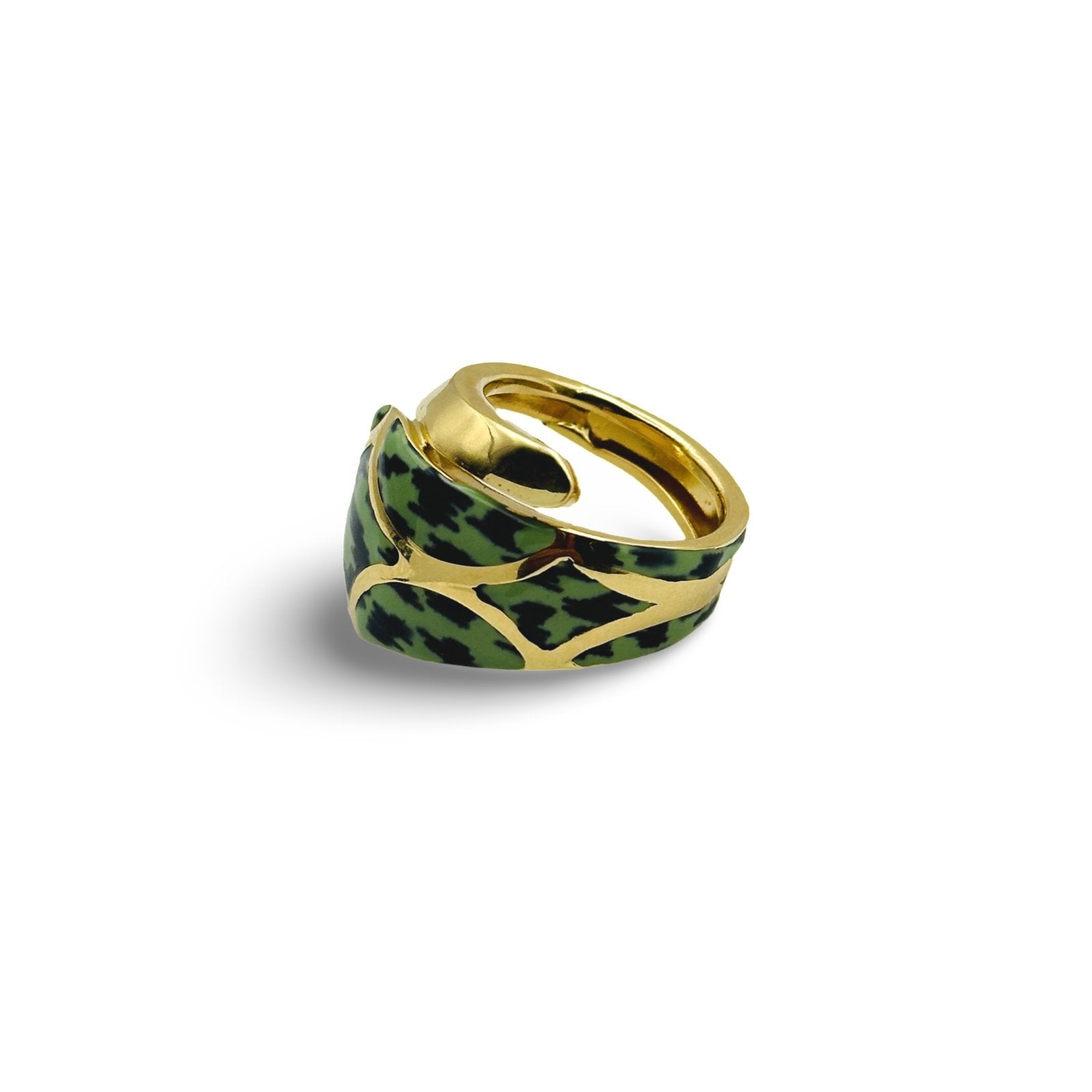 AMAZON PRINT RING - Al Khatib Gold