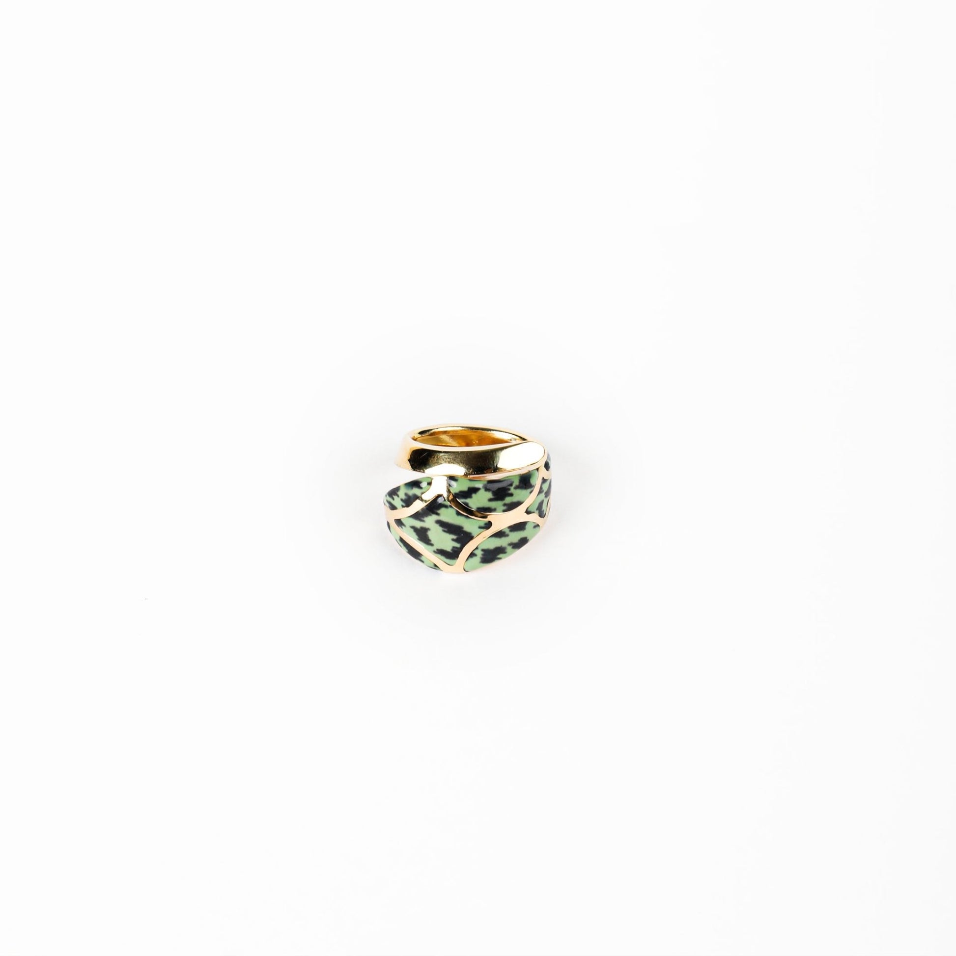 AMAZON PRINT RING - Al Khatib Gold