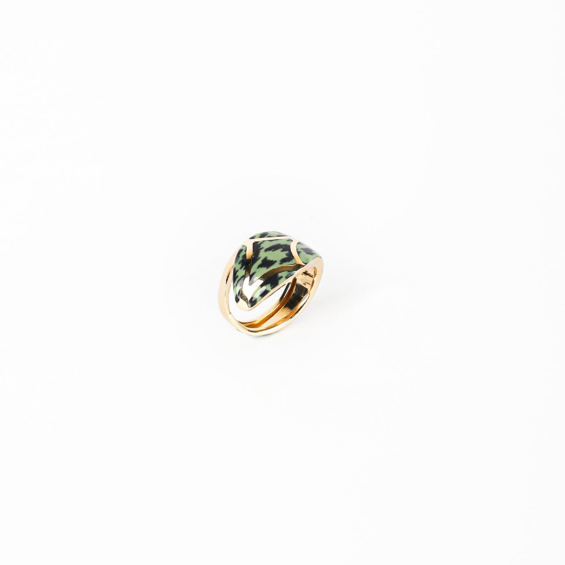 AMAZON PRINT RING - Al Khatib Gold