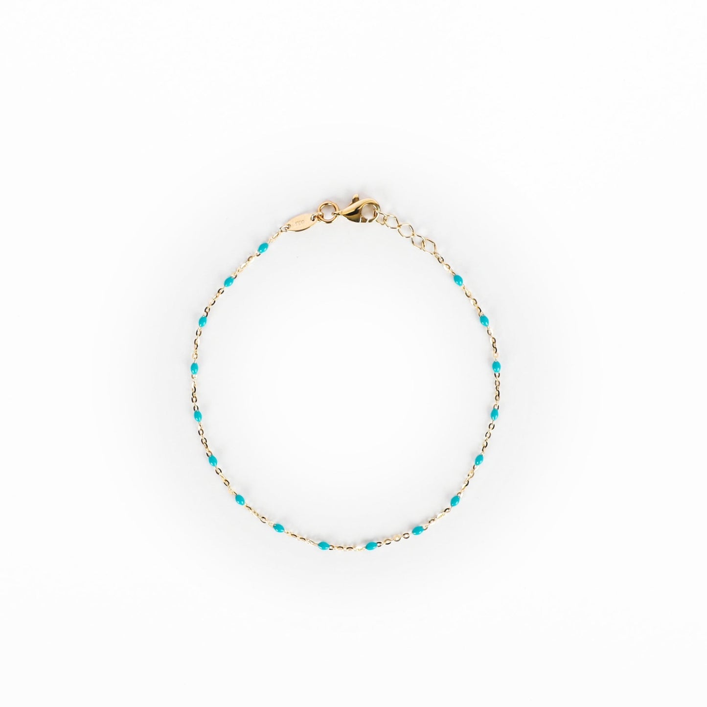 BEADED BLUE BRACELET - Al Khatib Gold