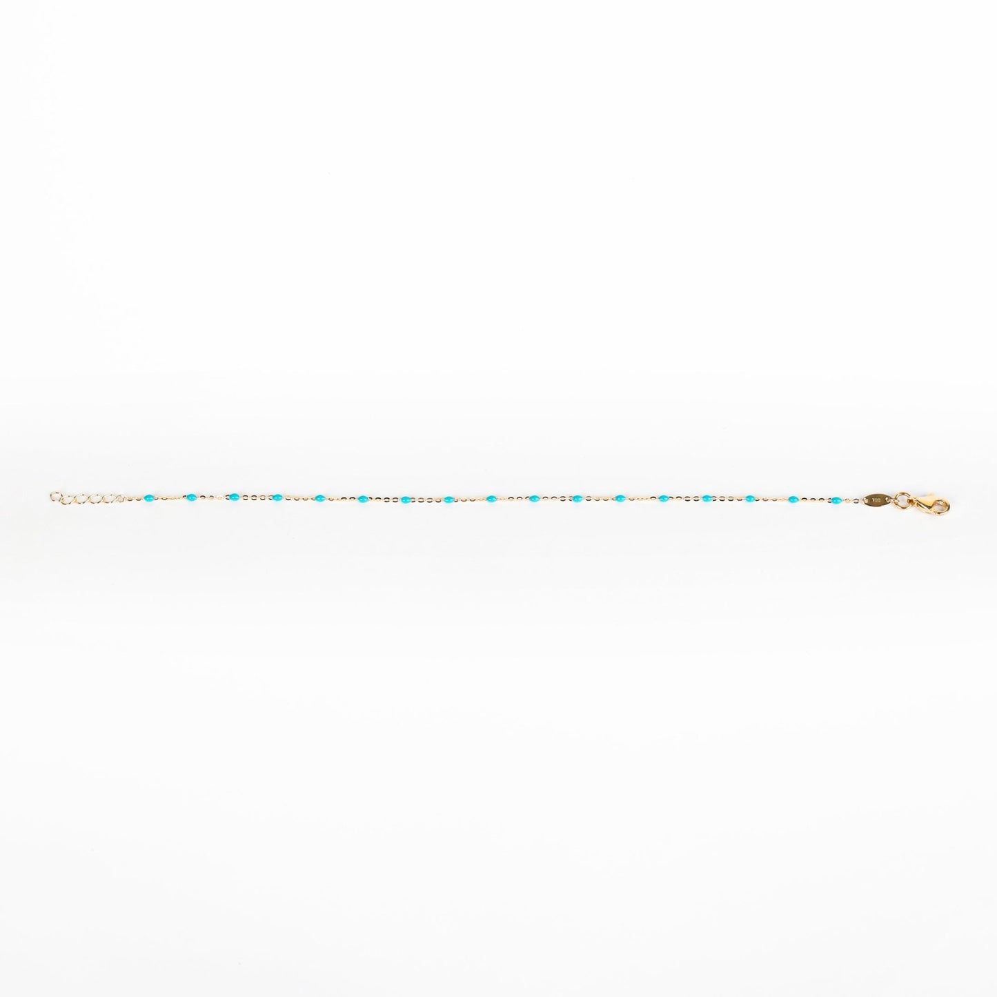 BEADED BLUE BRACELET - Al Khatib Gold