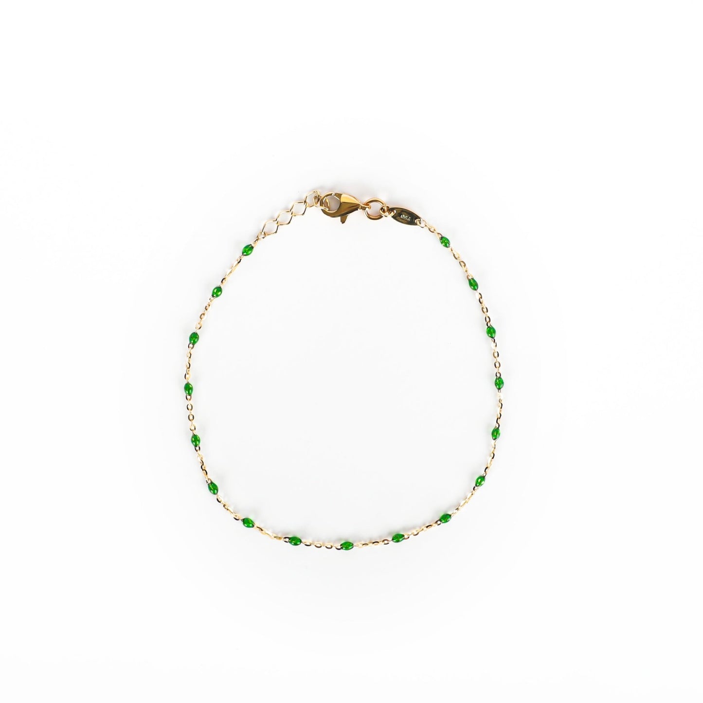 BEADED GREEN BRACELET - Al Khatib Gold