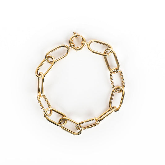 CABLE CHAIN BRACELET - Al Khatib Gold