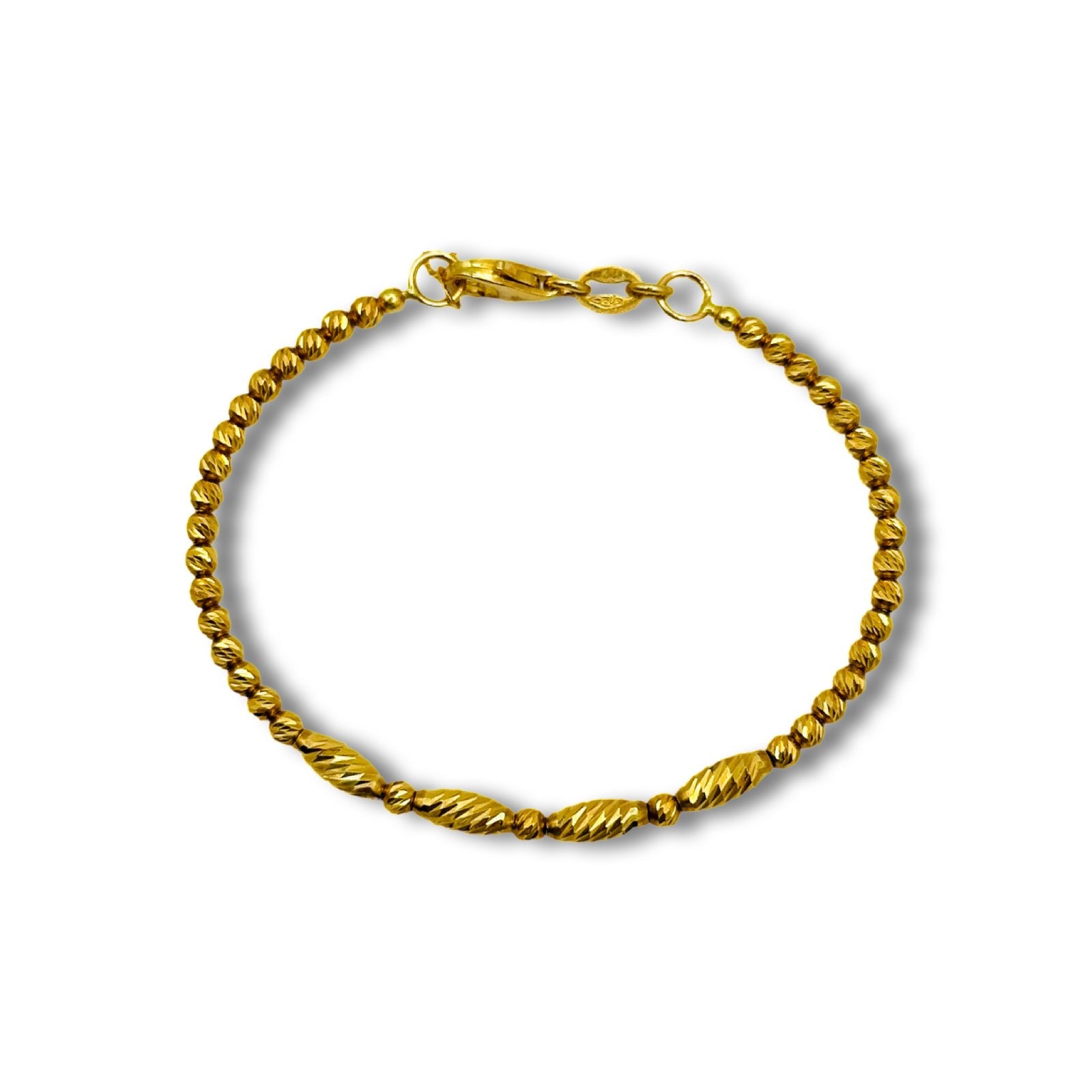 CHILDREN BEADED SPHERES BRACELET - Al Khatib Gold