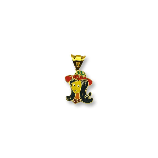 CHILDREN GIRL PENDANT - Al Khatib Gold