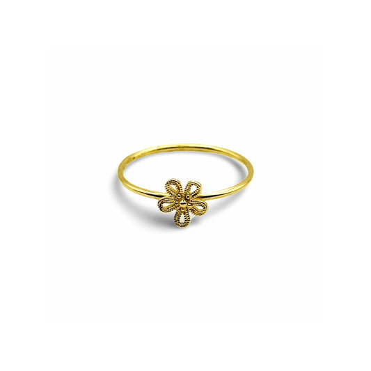 DAINTY FLOWER RING - Al Khatib Gold