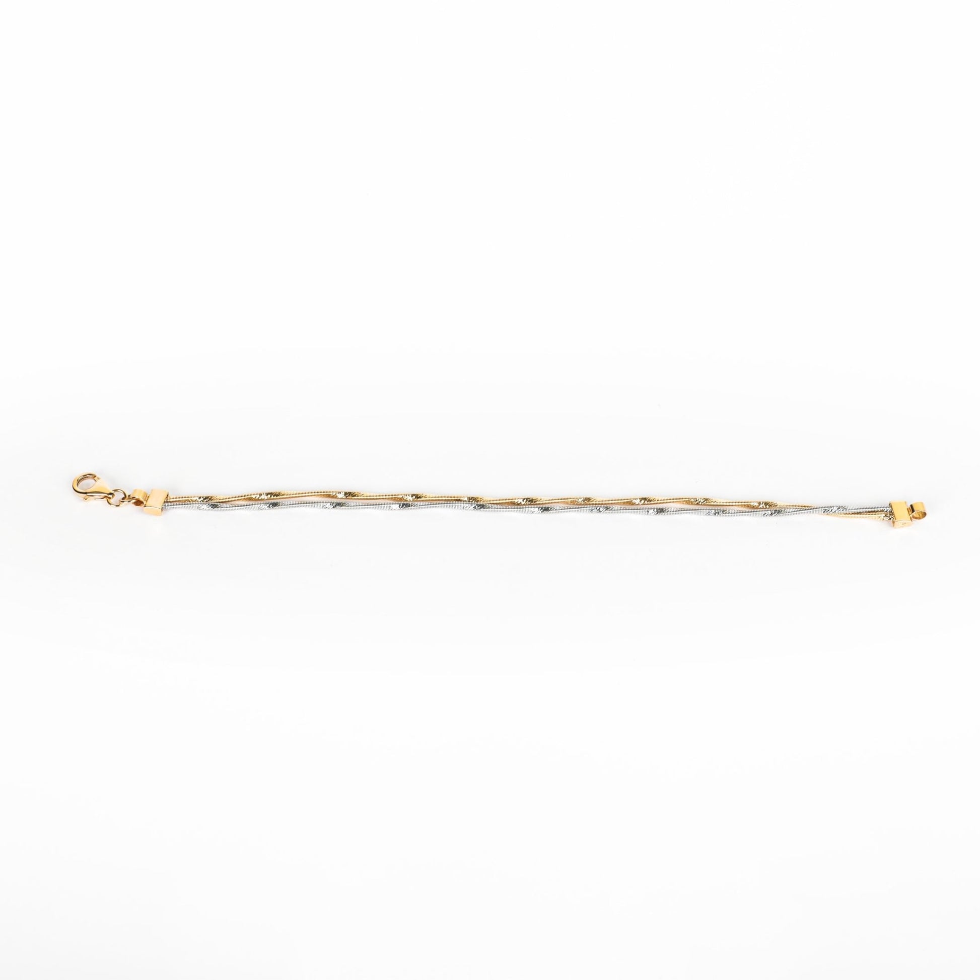 DOUBLE STRAND TWISTED BRACELET - Al Khatib Gold