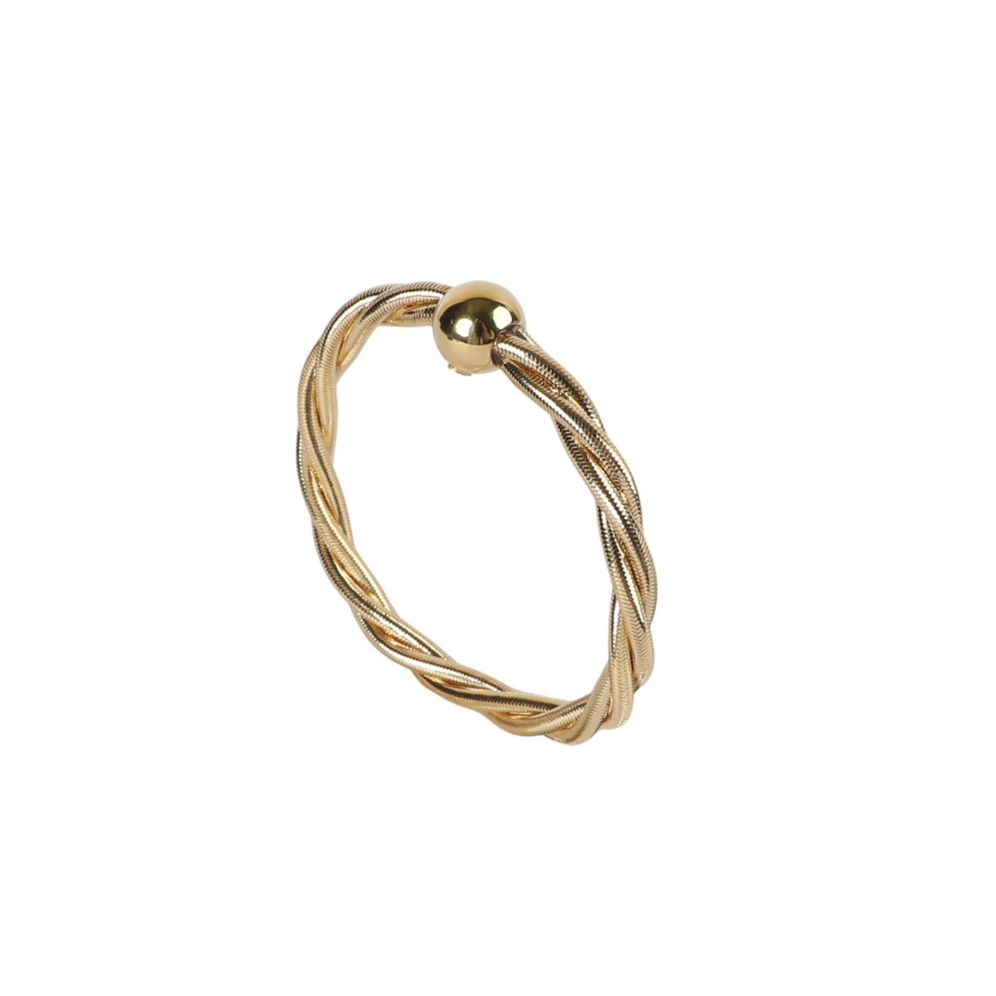 DREADLOCK BANGLE GOLD - Al Khatib Gold