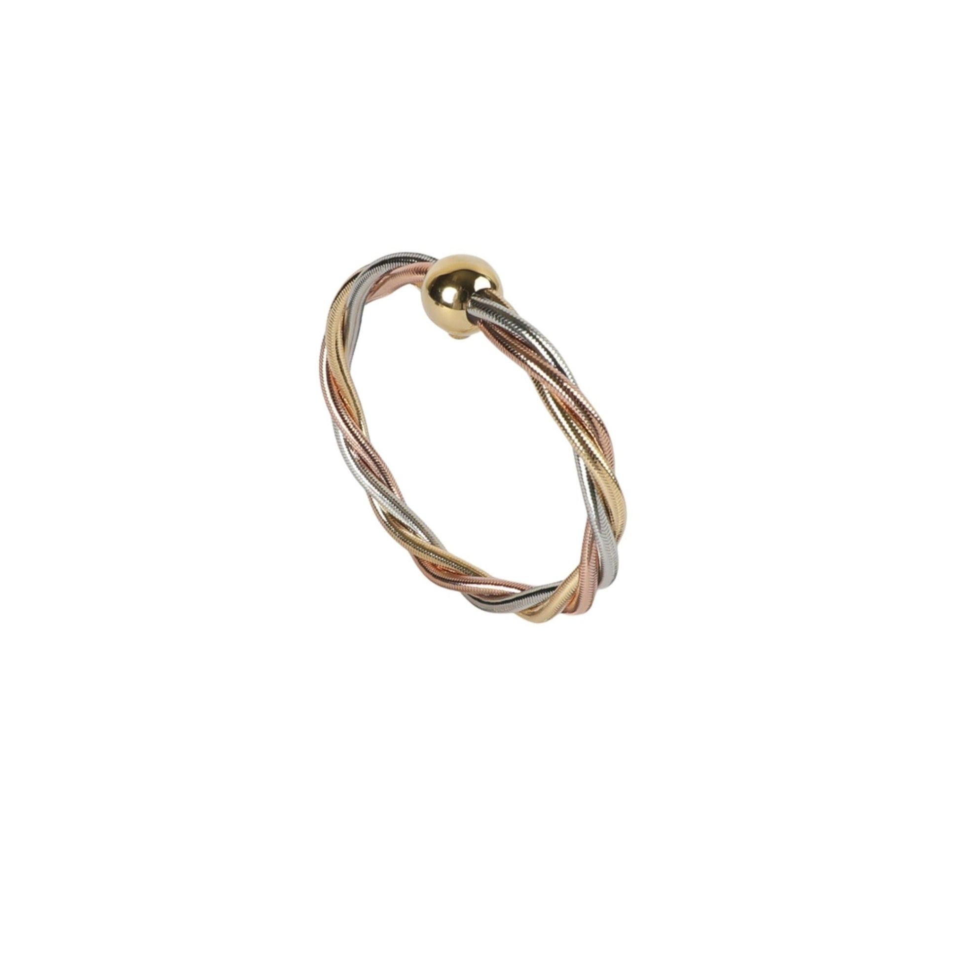 DREADLOCK BANGLE TRICOLOR - Al Khatib Gold