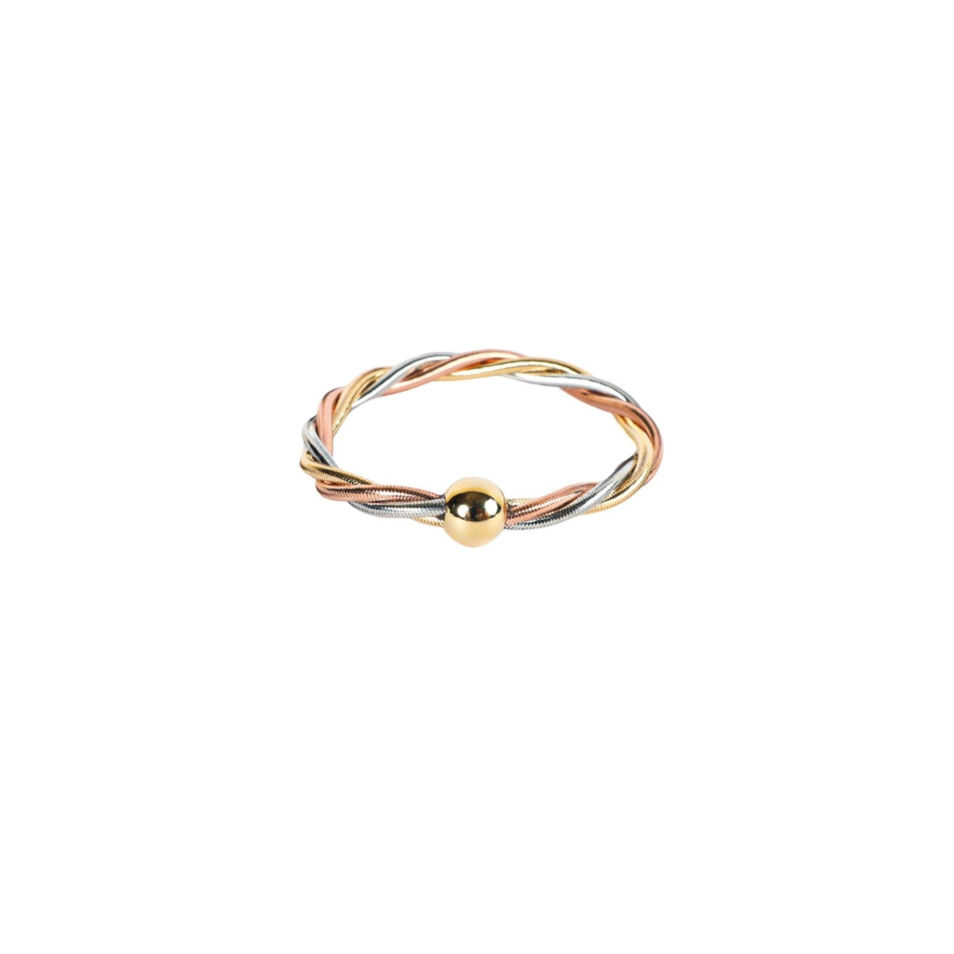 DREADLOCK BANGLE TRICOLOR - Al Khatib Gold