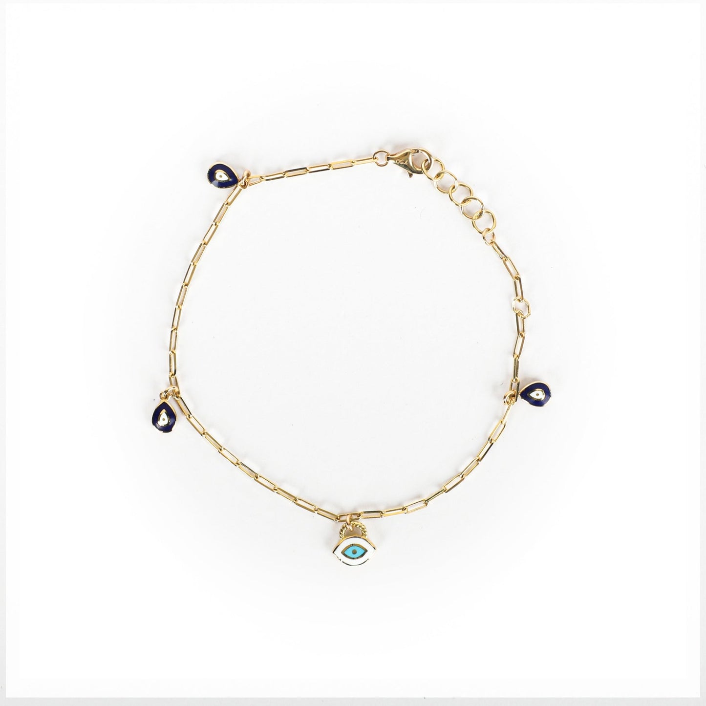 EVIL EYE CHARM BRACELET - Al Khatib Gold