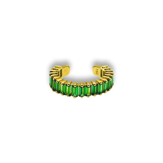 GREEN GLIMMER RING - Al Khatib Gold