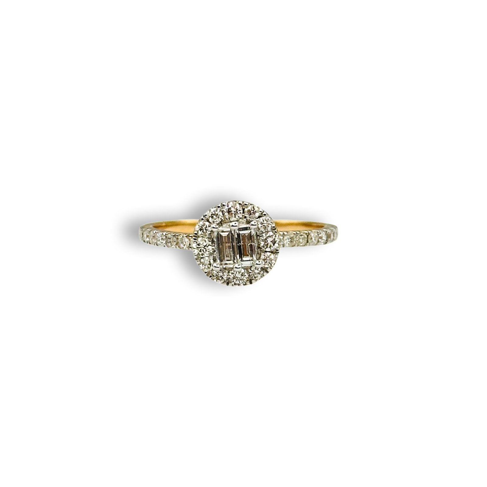 HALO DIAMOND ENGAGEMENT RING - Al Khatib Gold