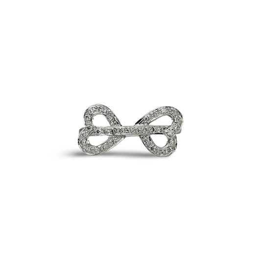 INFINITY BOW DIAMOND RING - Al Khatib Gold