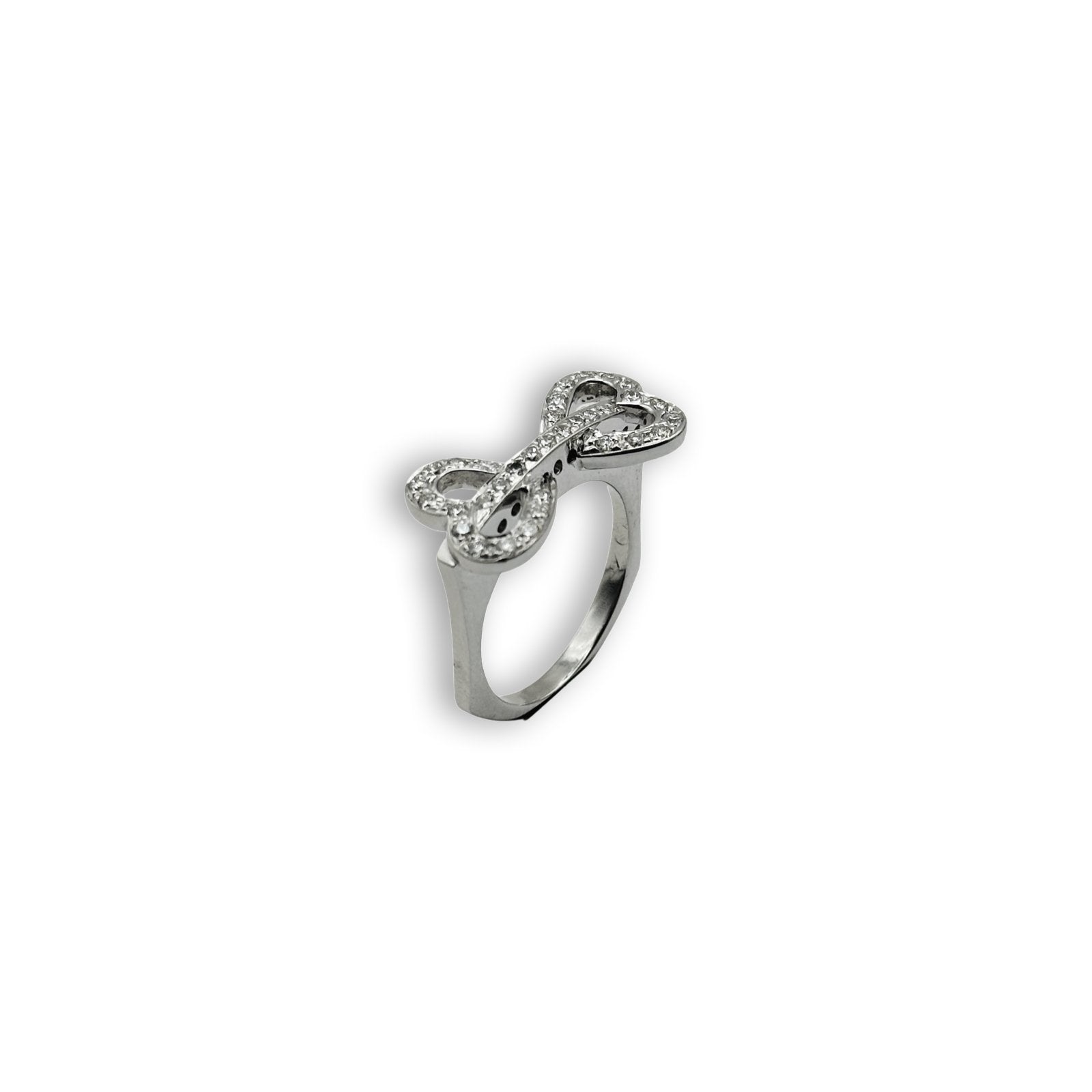 INFINITY BOW DIAMOND RING - Al Khatib Gold