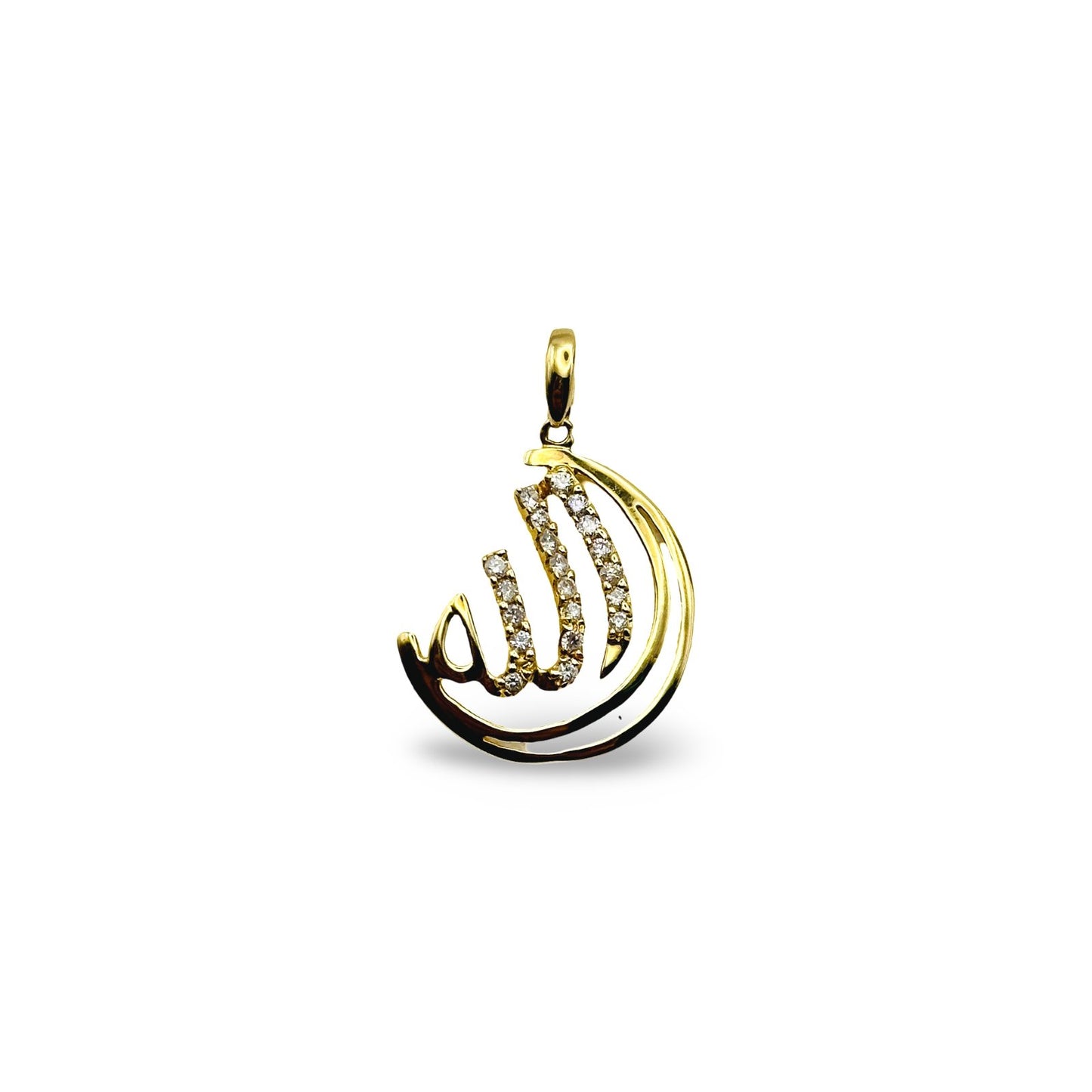 ISLAMIC ALLAH DIAMOND PENDANT - Al Khatib Gold