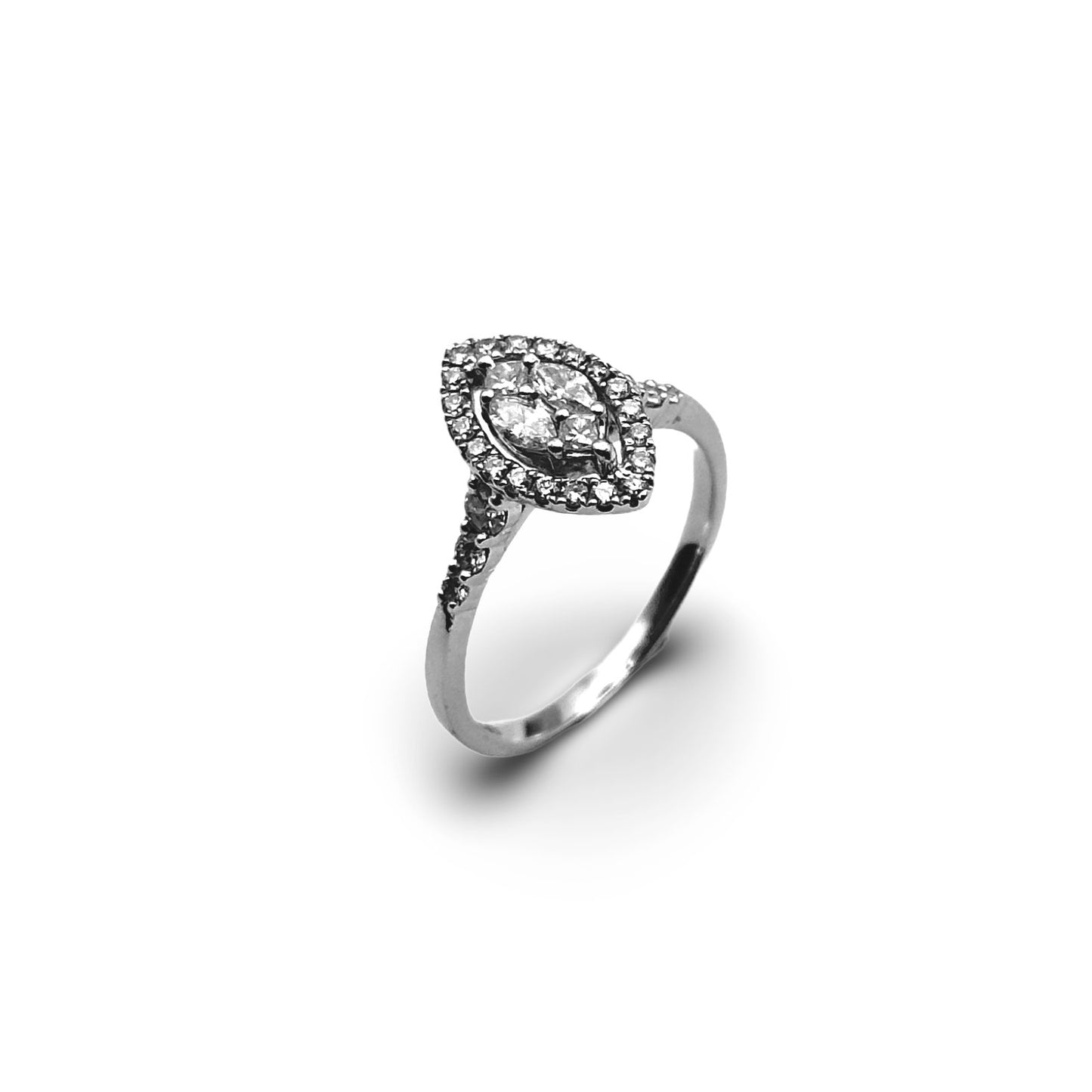 MARQUISE ACCENTS DIAMOND RING - Al Khatib Gold