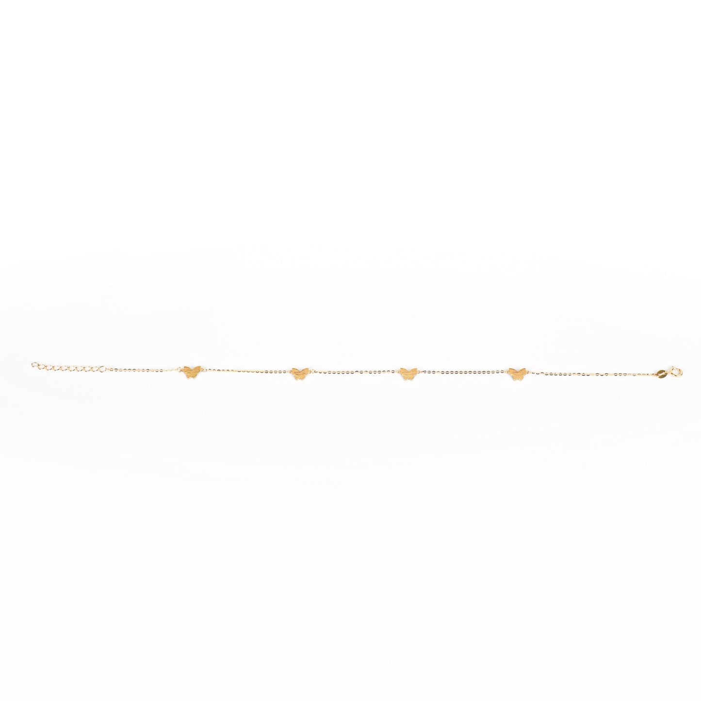 MICRO BUTTERFLY ANKLET - Al Khatib Gold