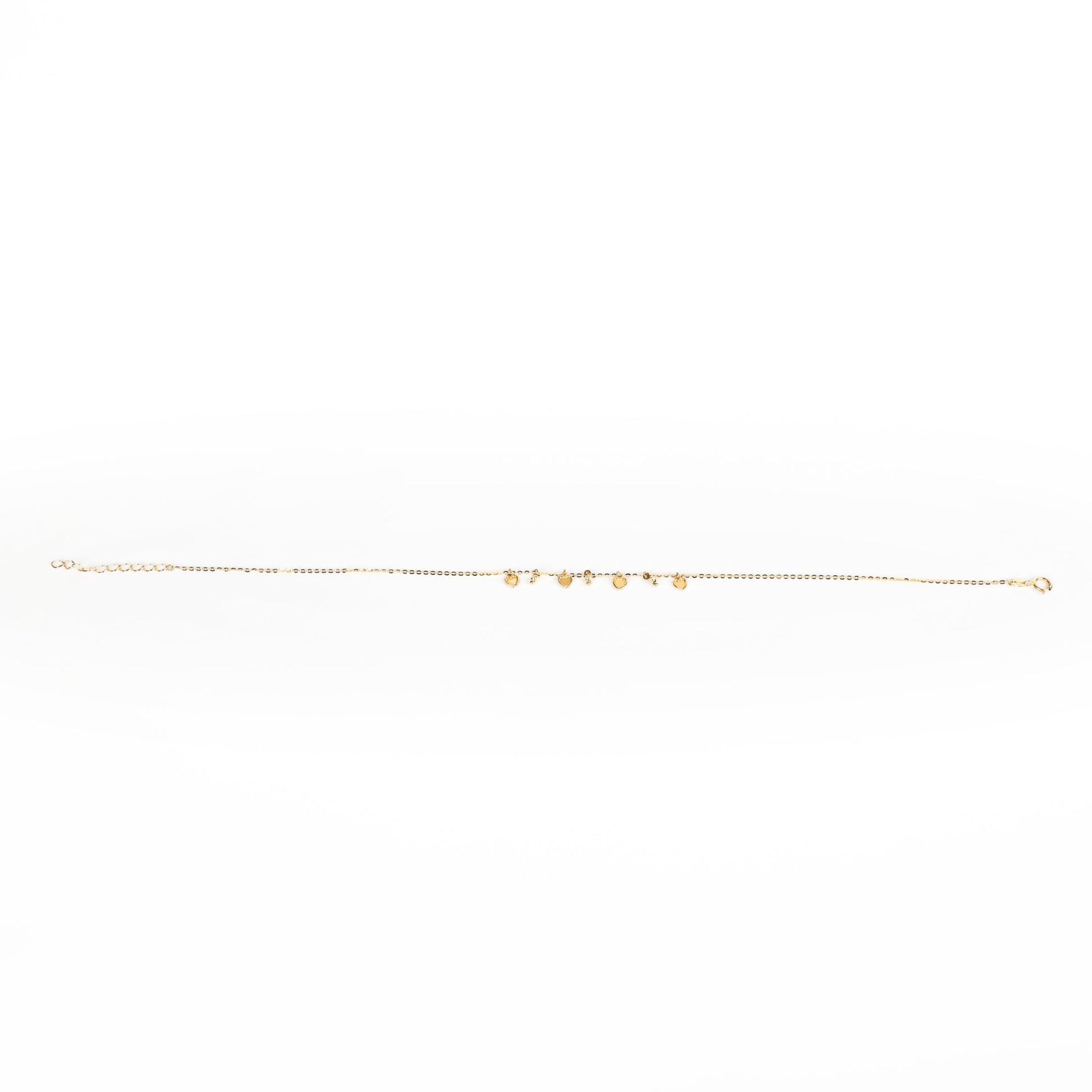 MICRO HEARTS ANKLET - Al Khatib Gold