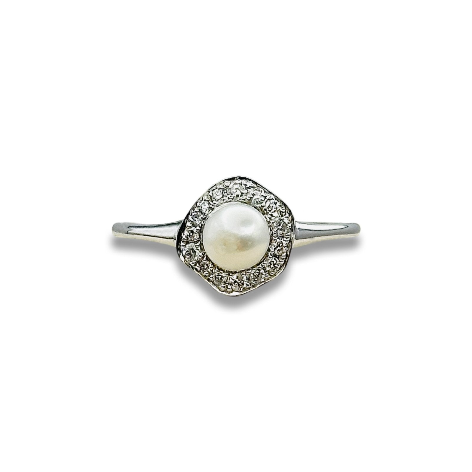 PEARL ELEGANCE DIAMOND RING - Al Khatib Gold