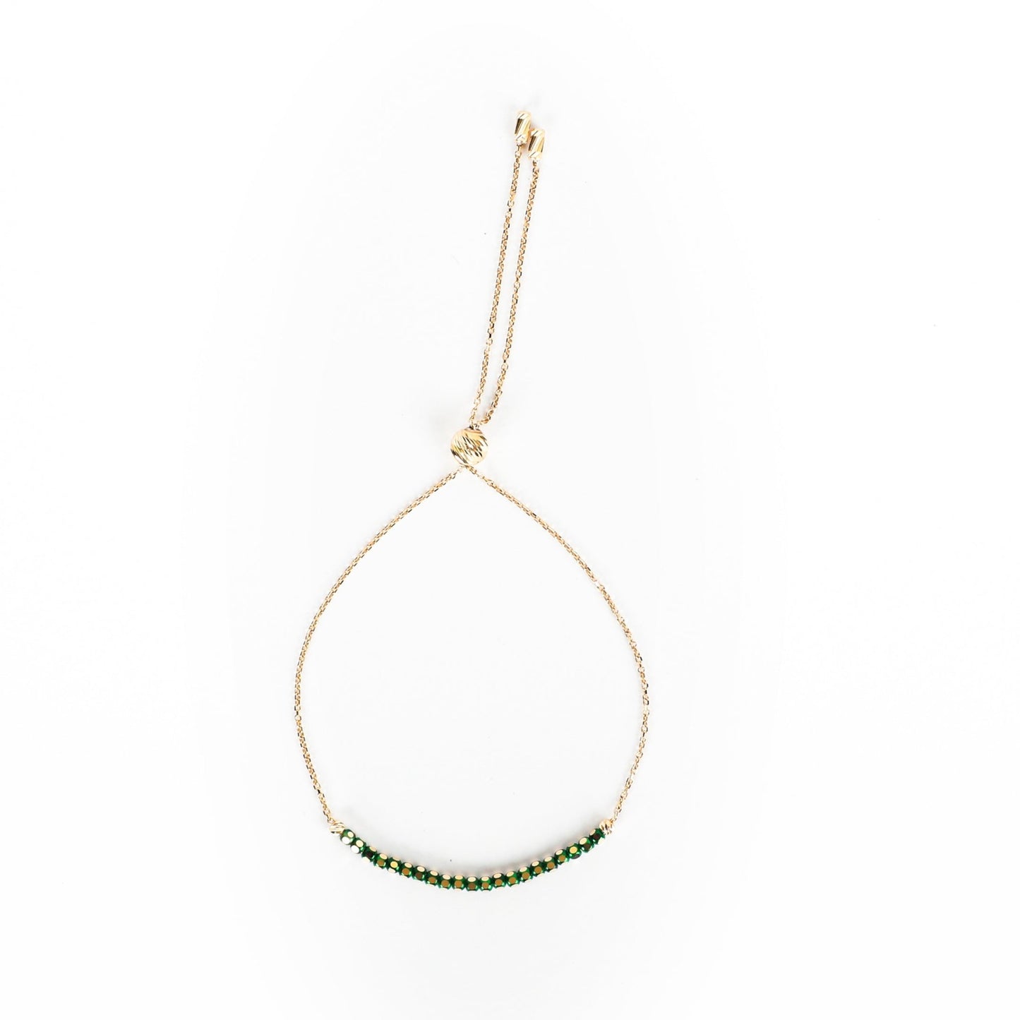 ROYAL GREEN ADJUSTABLE BRACELET - Al Khatib Gold