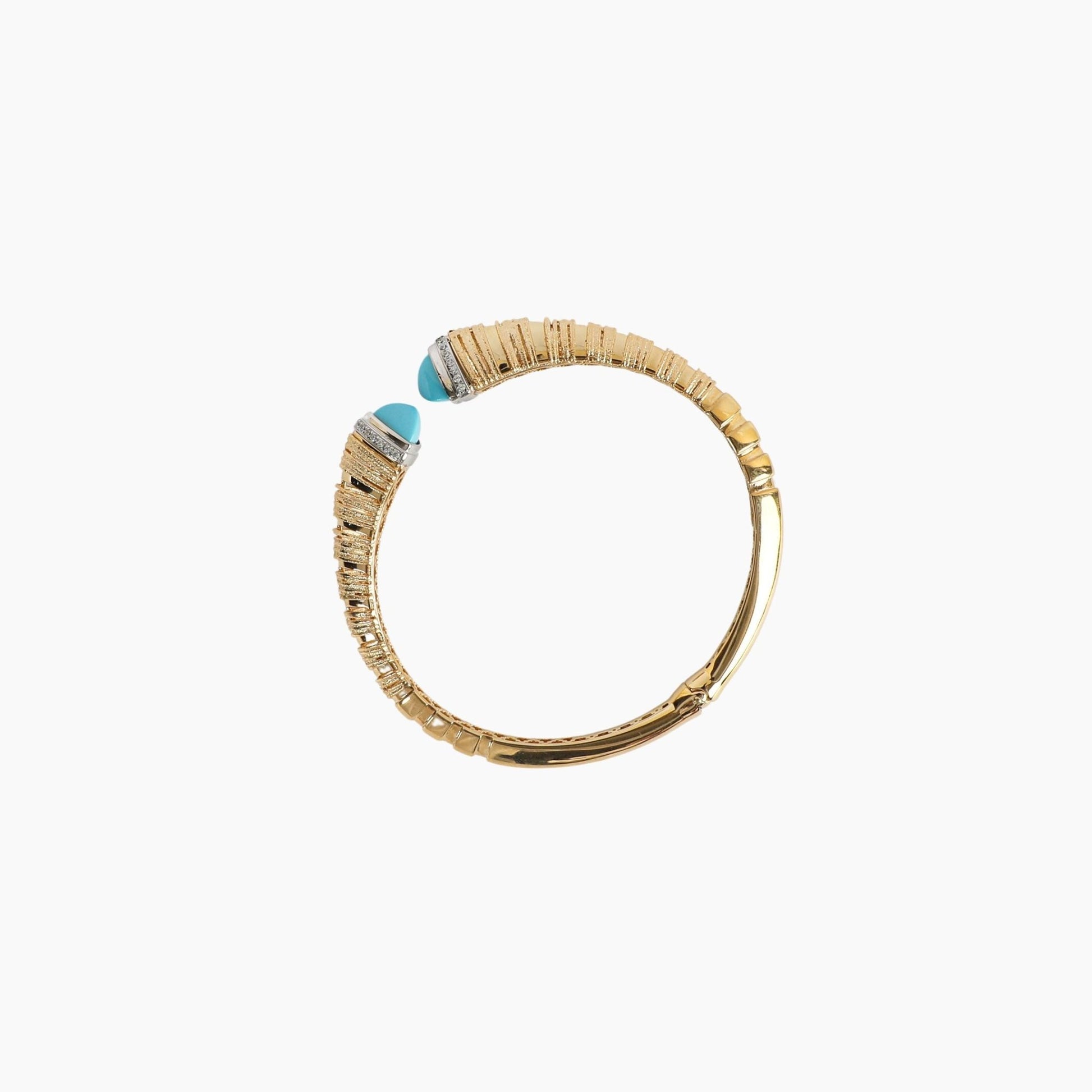 SERENITY BANGLE BLUE - Al Khatib Gold