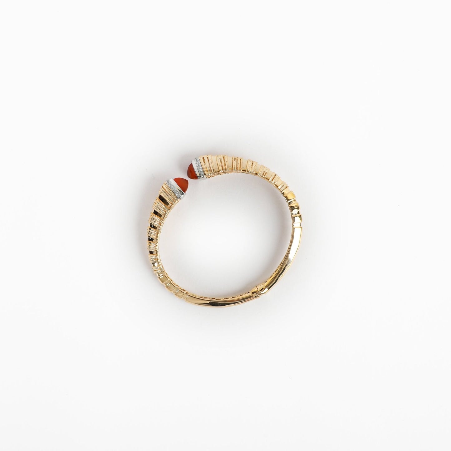 SERENITY MAROON BANGLE - Al Khatib Gold