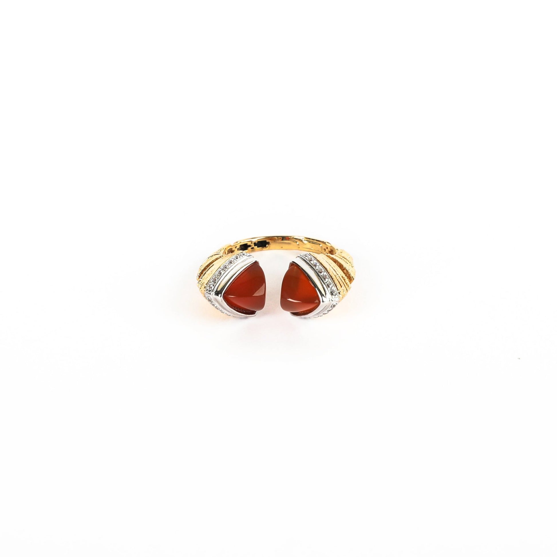 SERENITY MAROON RING - Al Khatib Gold