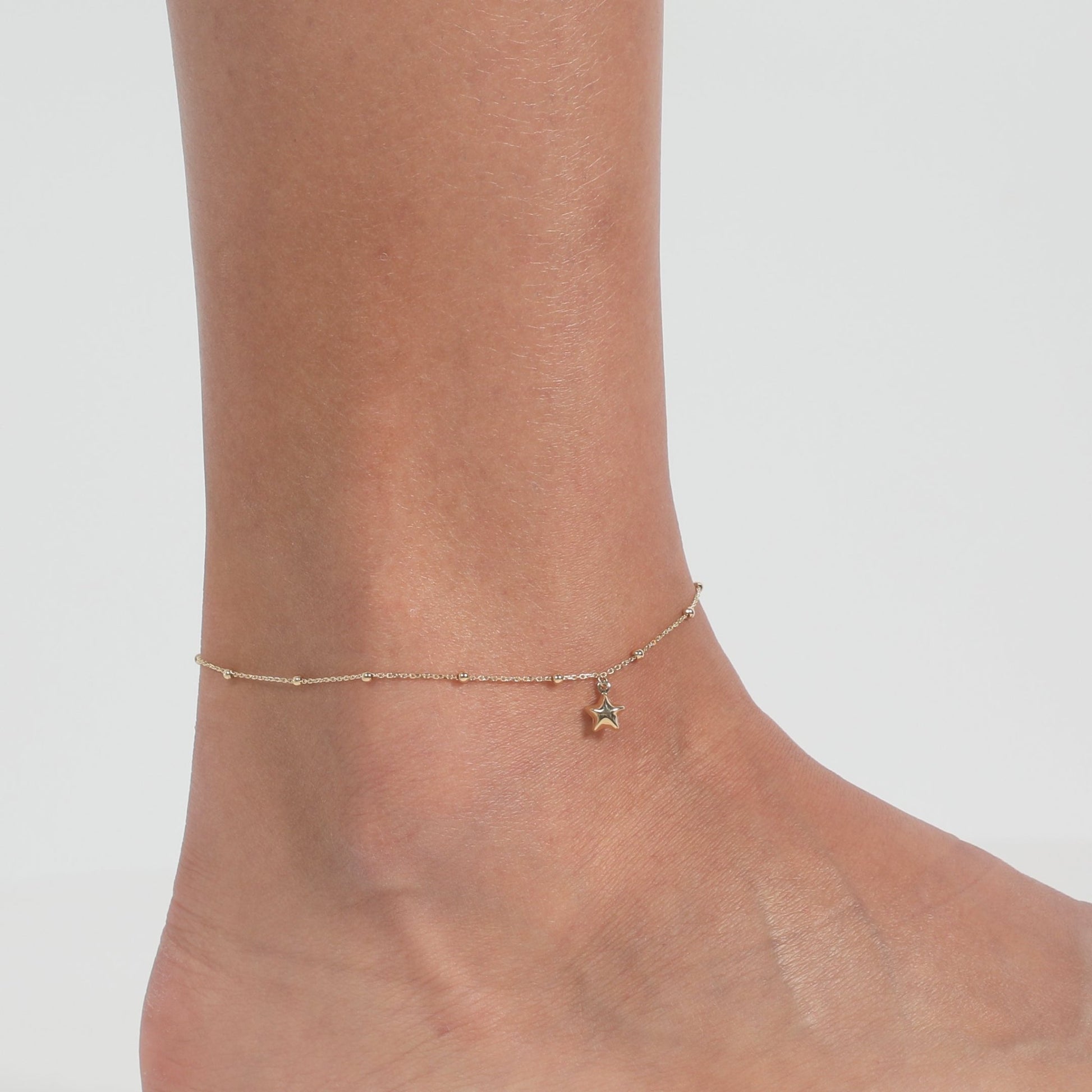 STAR GAZE ANKLET - Al Khatib Gold