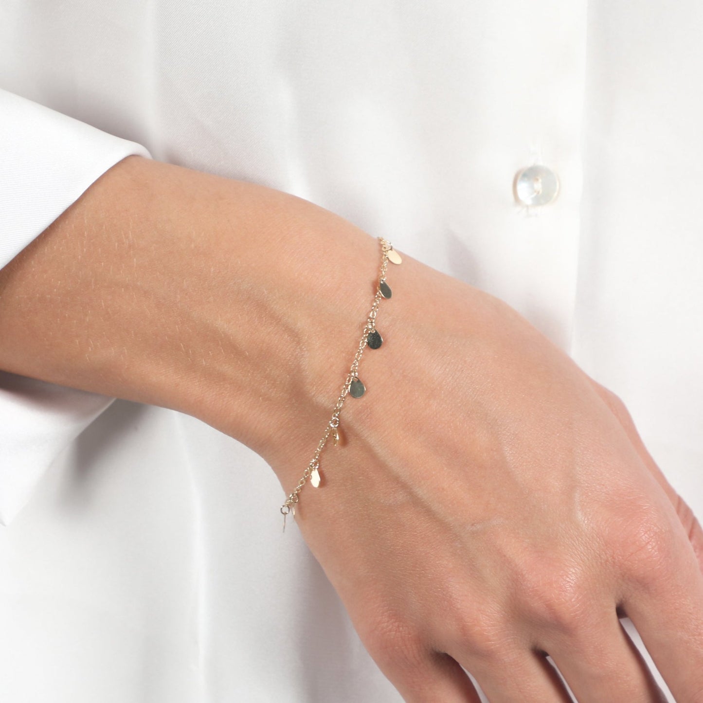 TEARDROP CHARM BRACELET - Al Khatib Gold