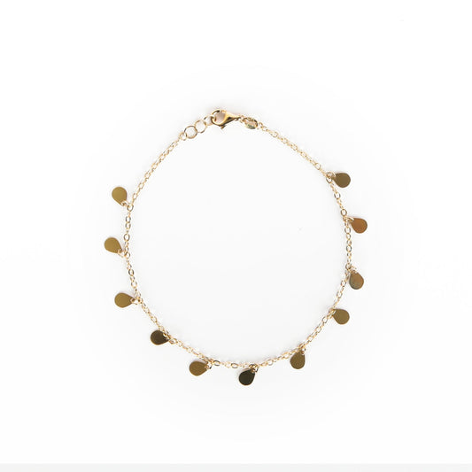 TEARDROP CHARM BRACELET - Al Khatib Gold