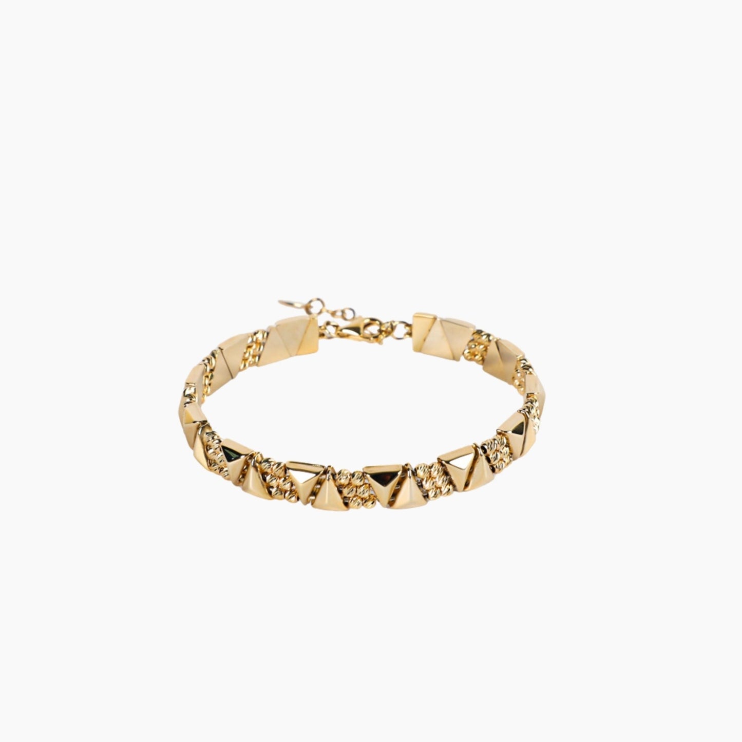 TRIANGLE ROLL BANGLE - Al Khatib Gold