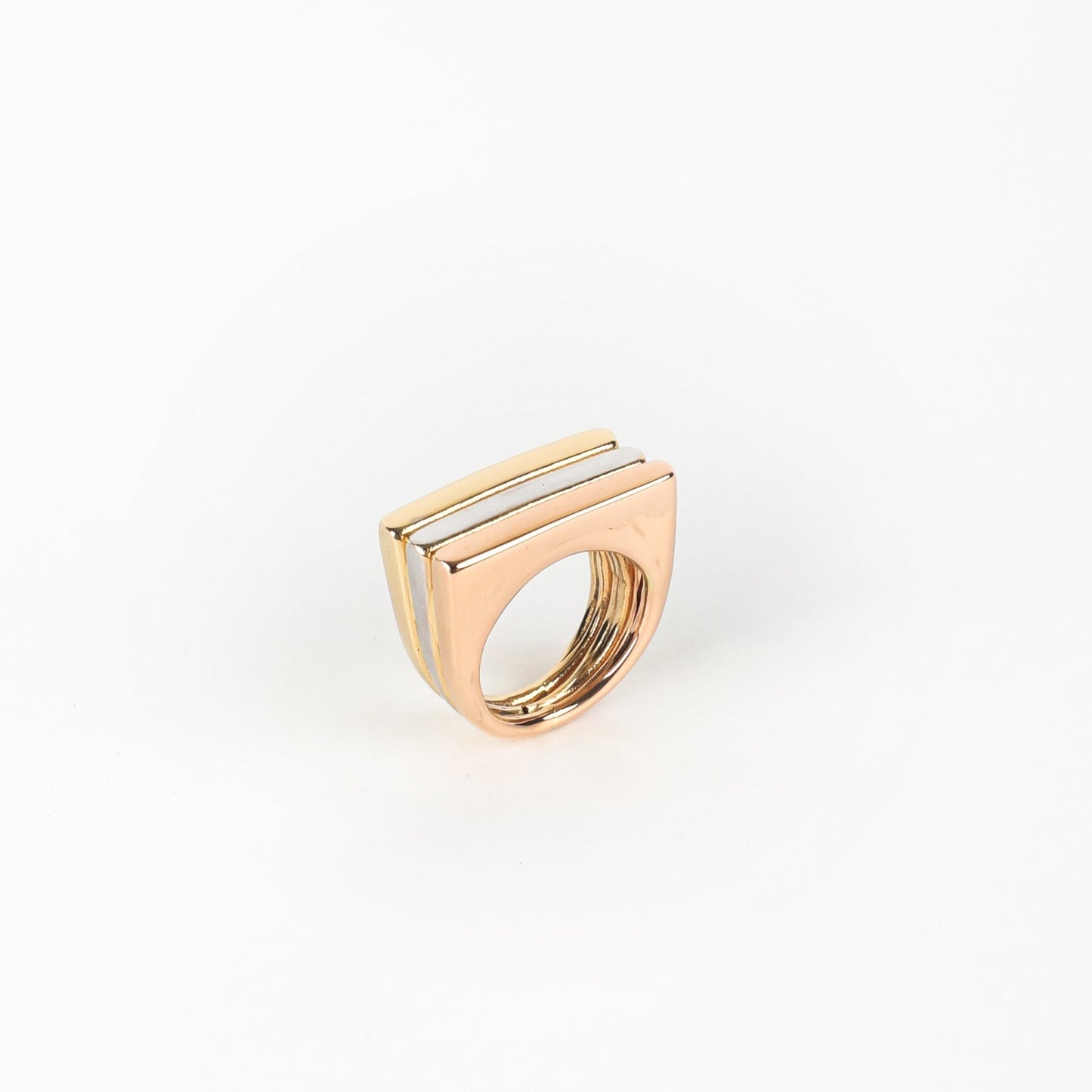 TRICOLOR TUPAC'S RING - Al Khatib Gold