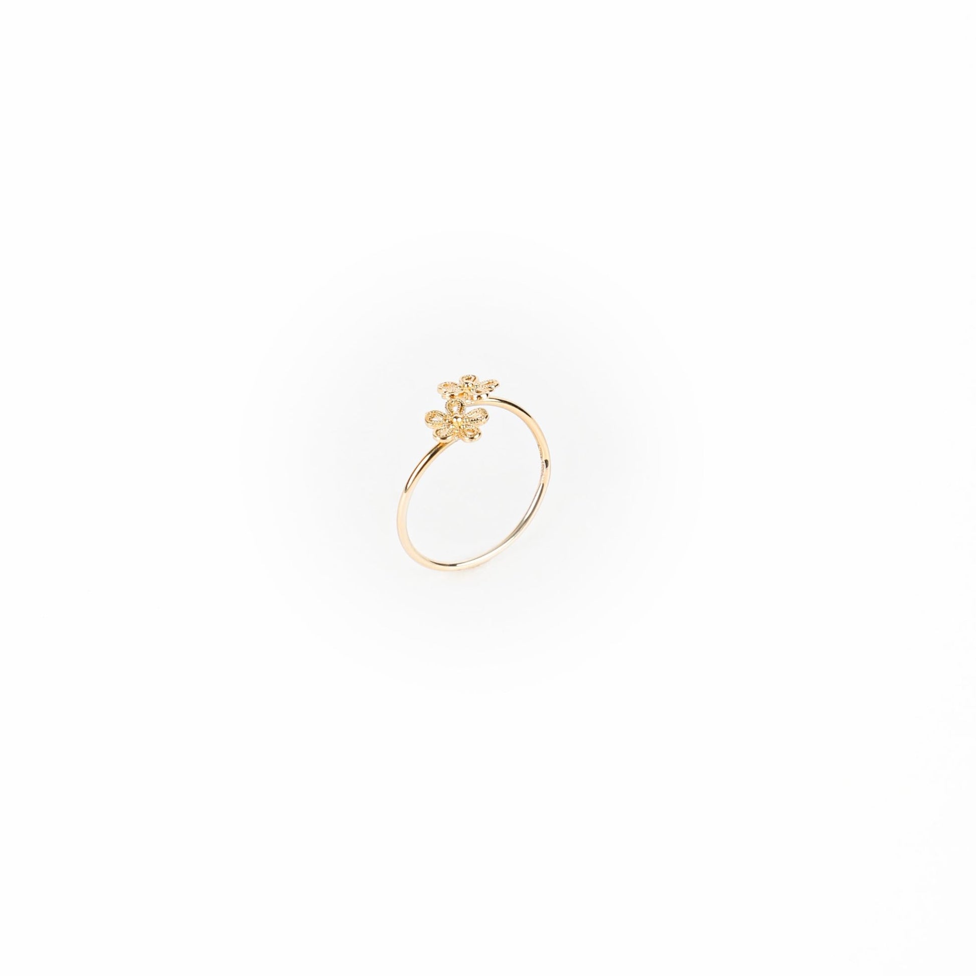 WRAP FLOWER RING - Al Khatib Gold